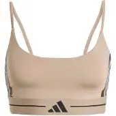 Adidas adidasSujetador para poco impacto Hyperglam 3 Stripes XS Chalky Brown Mujer