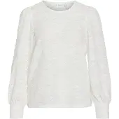 Vila Blusa De Manga Larga Fina O-neck Top