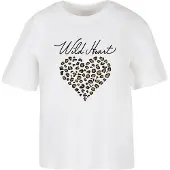 Miss Tee Camiseta 'Wild Heart Leo' marrón / negro / blanco