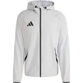 Adidas Chaqueta deportiva 'Tiro Travel' gris claro / negro