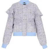 Faina Chaqueta de entretiempo azul claro / gris oscuro / rosa claro / blanco