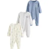 Next Pijama beige claro / azul paloma / gris claro