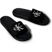Calvin Klein Zapatos abiertos 'ESS' negro / blanco
