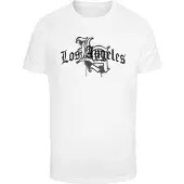 Mister tee Camiseta 'LA Wording' antracita / negro / blanco