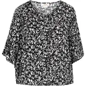 Usha Blusa negro / blanco