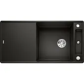 BLANCO AXIA III XL 6 S-F, fregadero de granito negro SILGRANIT
