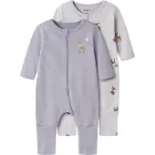 Name it Pijama entero/body beige / marrón / lila / lavanda
