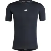 Adidas Camiseta funcional 'Techfit Compression' negro / blanco