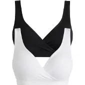 Bonprix Sujetador de lactancia negro / blanco