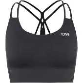 ICANIWILL Sujetador deportivo 'Define' negro / blanco