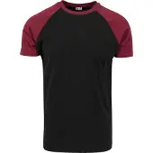 Urban Classics Camiseta rojo sangre / negro
