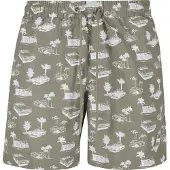 Urban Classics Bermudas oliva / blanco