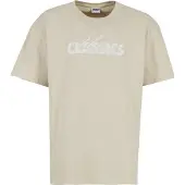 Urban Classics Camiseta 'Cursive Bold' camelo / blanco