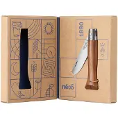 Opinel Néo6 Opiflex 003108 Stainless Steel, Black Walnut Wood, navaja slipjoint
