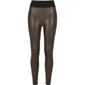 Urban Classics Leggings marrón oscuro / negro