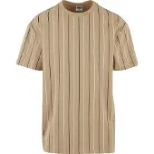 Urban Classics Camiseta beige / negro / blanco