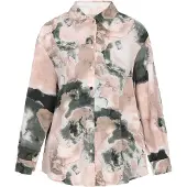 Usha Blusa verde oscuro / talco / altrosa / blanco