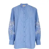 Peppercorn Blusa 'Netty' azul / blanco
