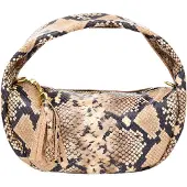 Faina Bolso de mano beige / marrón / negro
