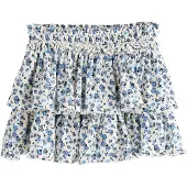 Next Falda azul claro / negro / blanco