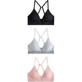 Next Sujetador gris / rosa / negro