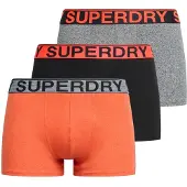 Superdry Calzoncillo boxer gris moteado / mandarina / negro