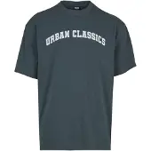 Urban Classics Camiseta verde oscuro / blanco