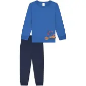 Schiesser Pijama 'Boys World' azul