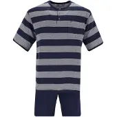 Hajo Pijama corto gris / gris oscuro
