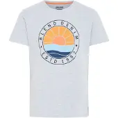 Blend Camiseta 'Bammer' marino / azul claro / gris moteado / naranja