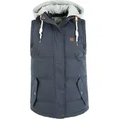 Oxmo Chaleco 'Lewonda' azul noche / gris / blanco