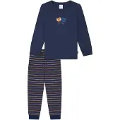 Schiesser Pijama 'Boys World' navy / curry