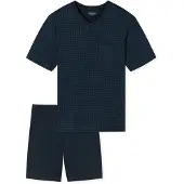 Schiesser Pijama largo azul noche