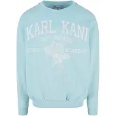 Karl kani Sudadera azul claro / blanco