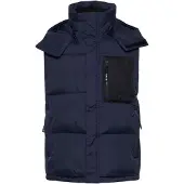 !Solid Chaleco navy / negro / blanco