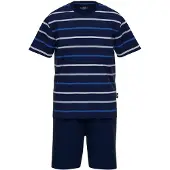 Götzburg Pijama largo azul / navy / blanco