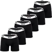 BOSS Calzoncillo boxer negro / blanco