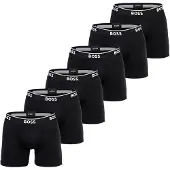 BOSS Calzoncillo boxer negro / blanco