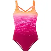 LASCANA Traje de baño naranja / fucsia / rosa claro