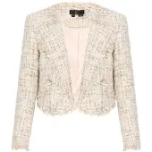 Faina Blazer piel / turquesa / caramelo / blanco