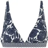 Sunseeker Top de bikini marino / blanco