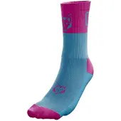 Otso Calcetines Multi-sport Medium Cut Light Blue/fluo Pink