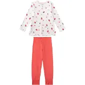 Sanetta Pijama melón / blanco perla