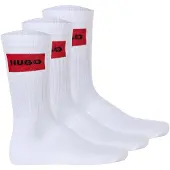 HUGO Calcetines rojo rubí / negro / blanco