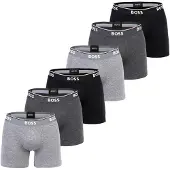 BOSS Calzoncillo boxer gris / gris moteado / negro