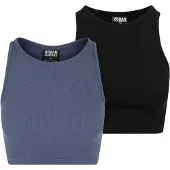 Urban Classics Top zafiro / negro