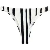 Next Braga de bikini negro / blanco