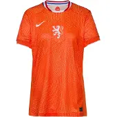 Nike Camiseta de fútbol 'Niederlande EM 25' naranja / blanco
