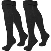 Normani Calcetines sobre la rodilla negro