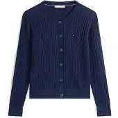 Tommy Hilfiger Cárdigan 'Mini Cable' marino